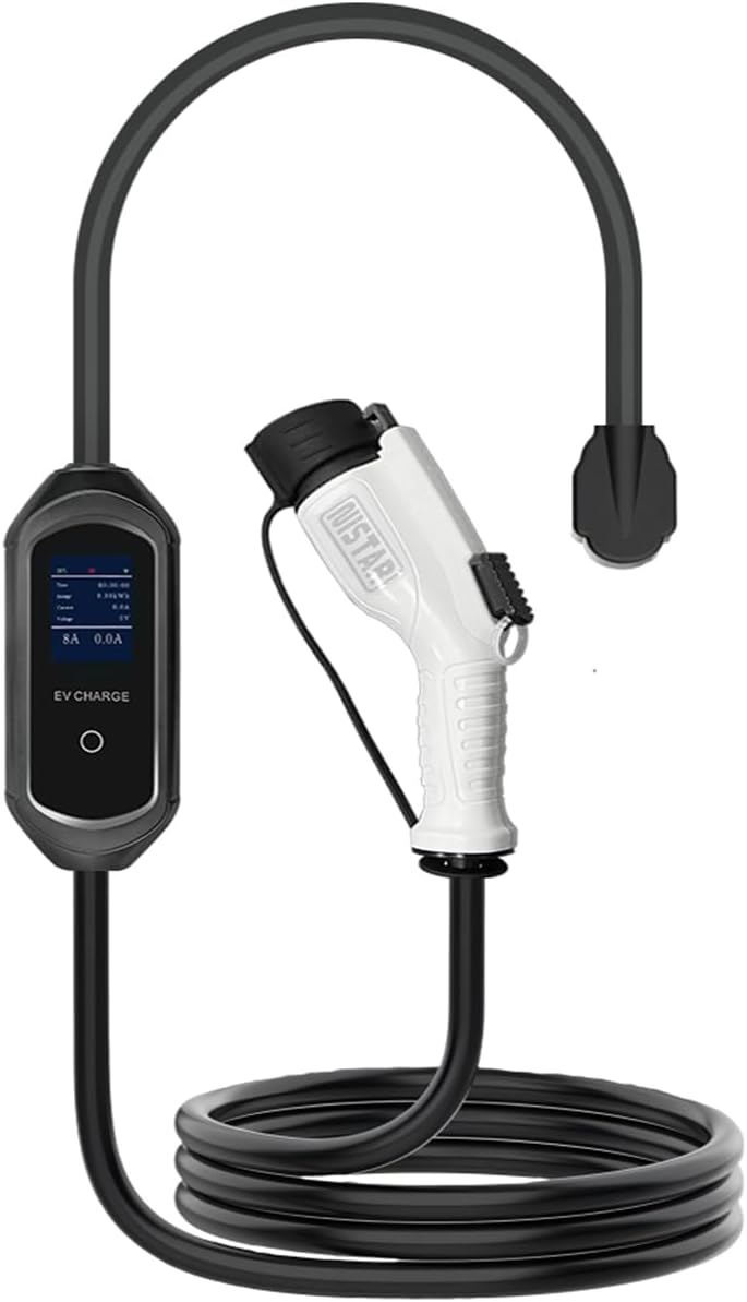 Portable Level 2 EV Charger, 32A Adjustable Screen Current Delay 240V J1722 Fast Electric Charger NEMA14-50 - Image 8