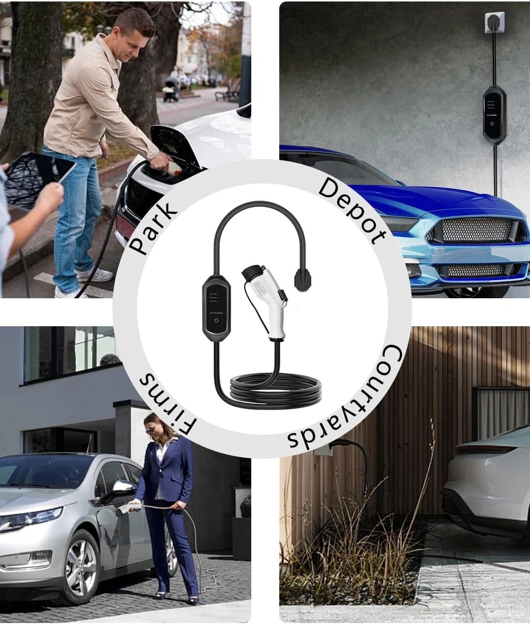Portable Level 2 EV Charger, 32A Adjustable Current Delay 240V J1722 Fast Electric Charger NEMA14-50 - Image 4