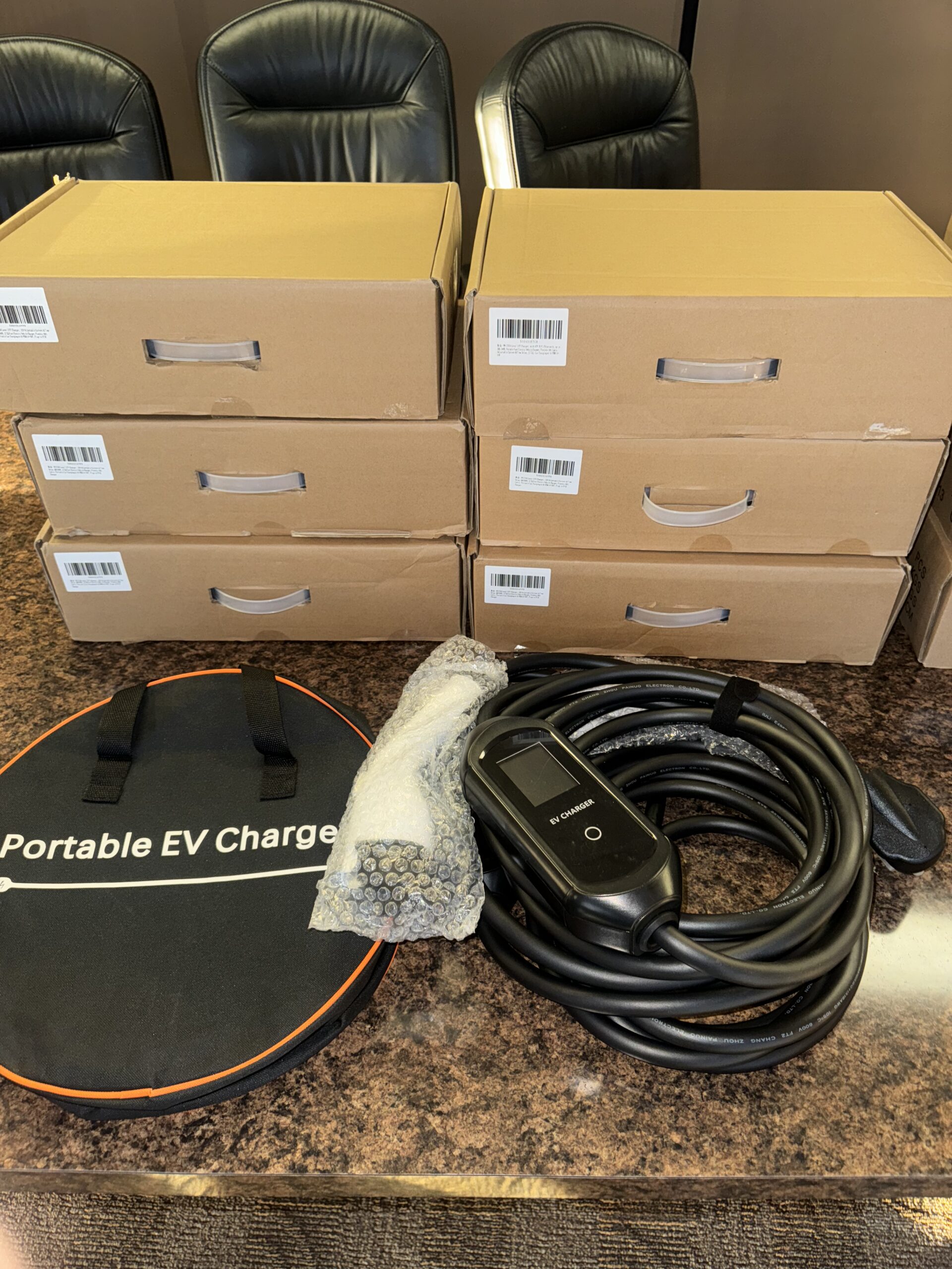 Portable Level 2 EV Charger, 32A Adjustable Screen Current Delay 240V J1722 Fast Electric Charger NEMA14-50 - Image 2